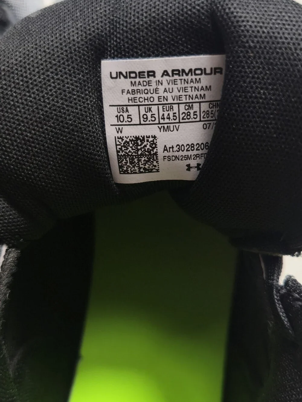 Under Armour Blur Select MC Blur Football Cleats Black/White US 10.5 D